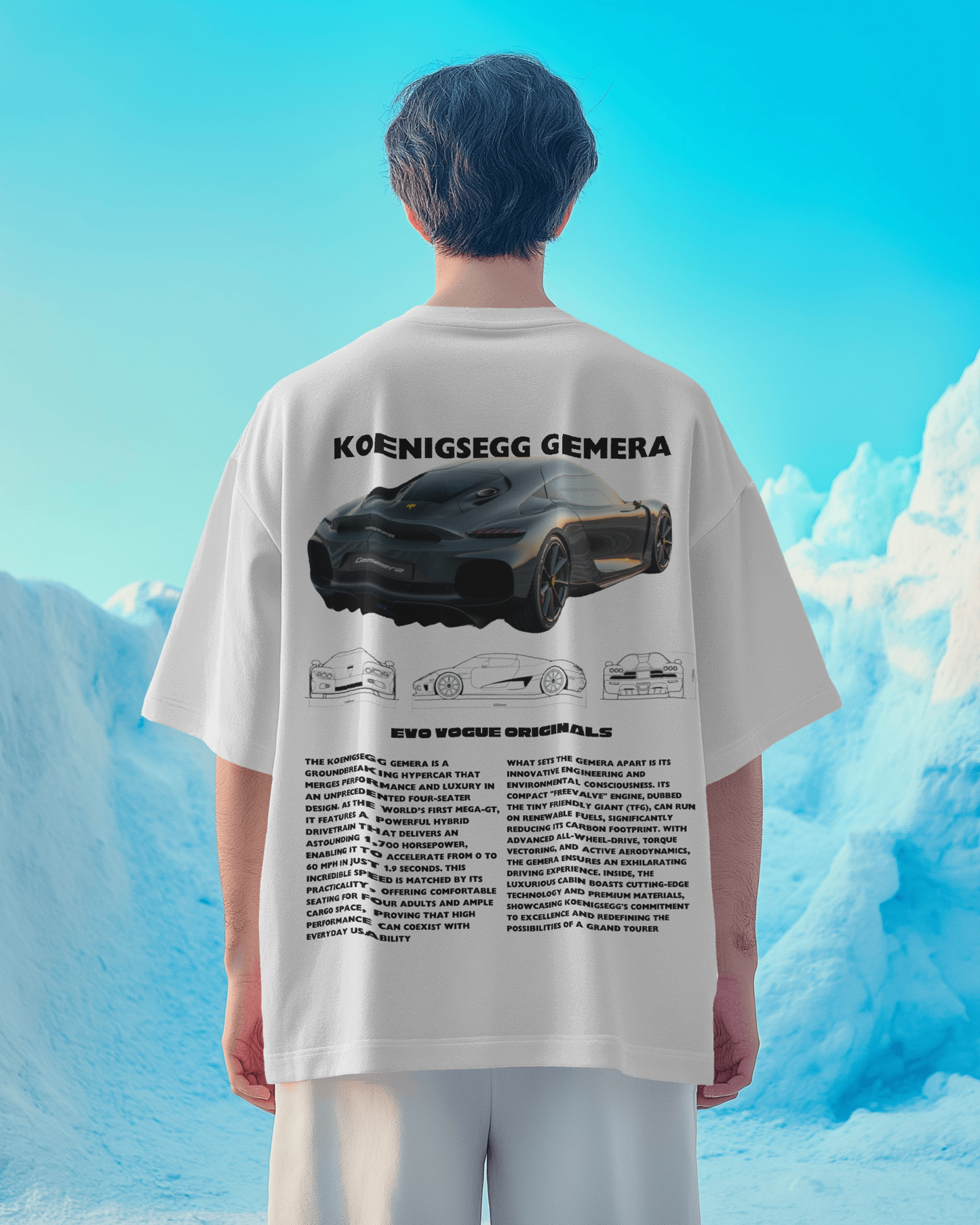 Gemera Grandeur - Oversized Graphic Tee