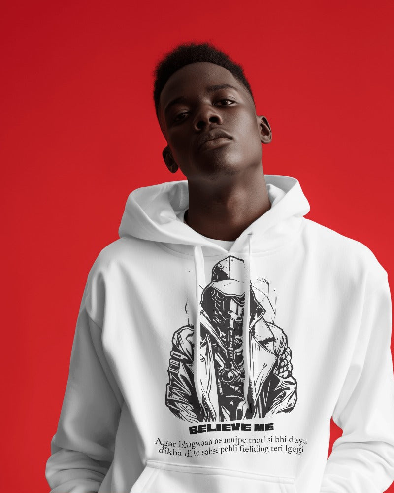 Evo Vogue "Believe Me" 450 GSM Heavyweight Hoodie – Street Style Attitude with Ultimate Comfort
