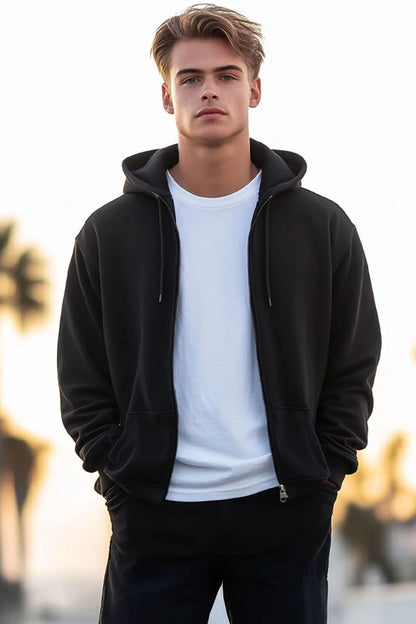 Evo Vogue Heavyweight Zip Hoodie - Noir Elite