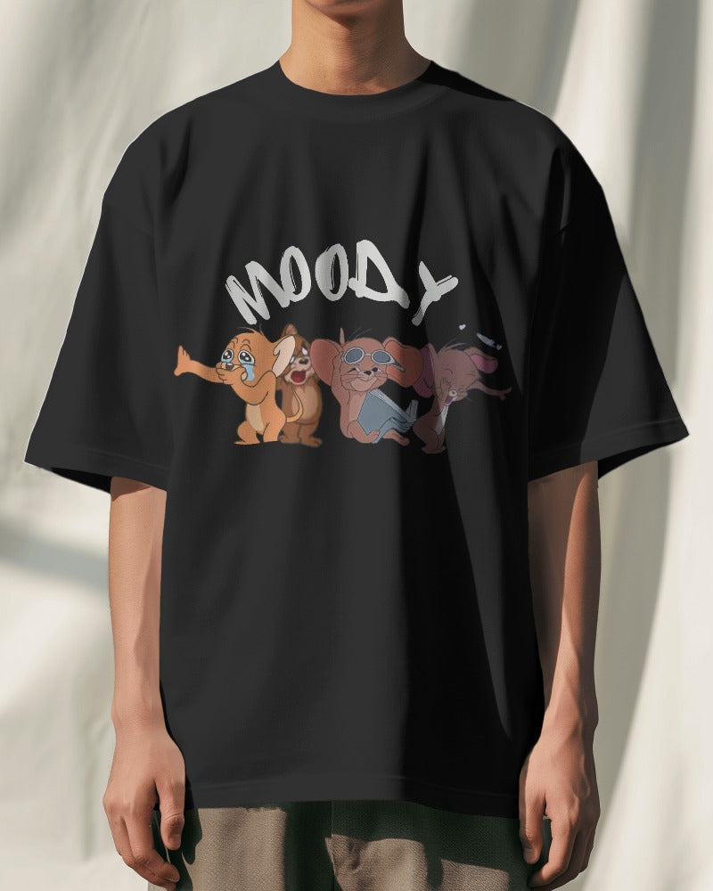 Express Your Mood: "Moody Jerry" Oversized T-Shirt