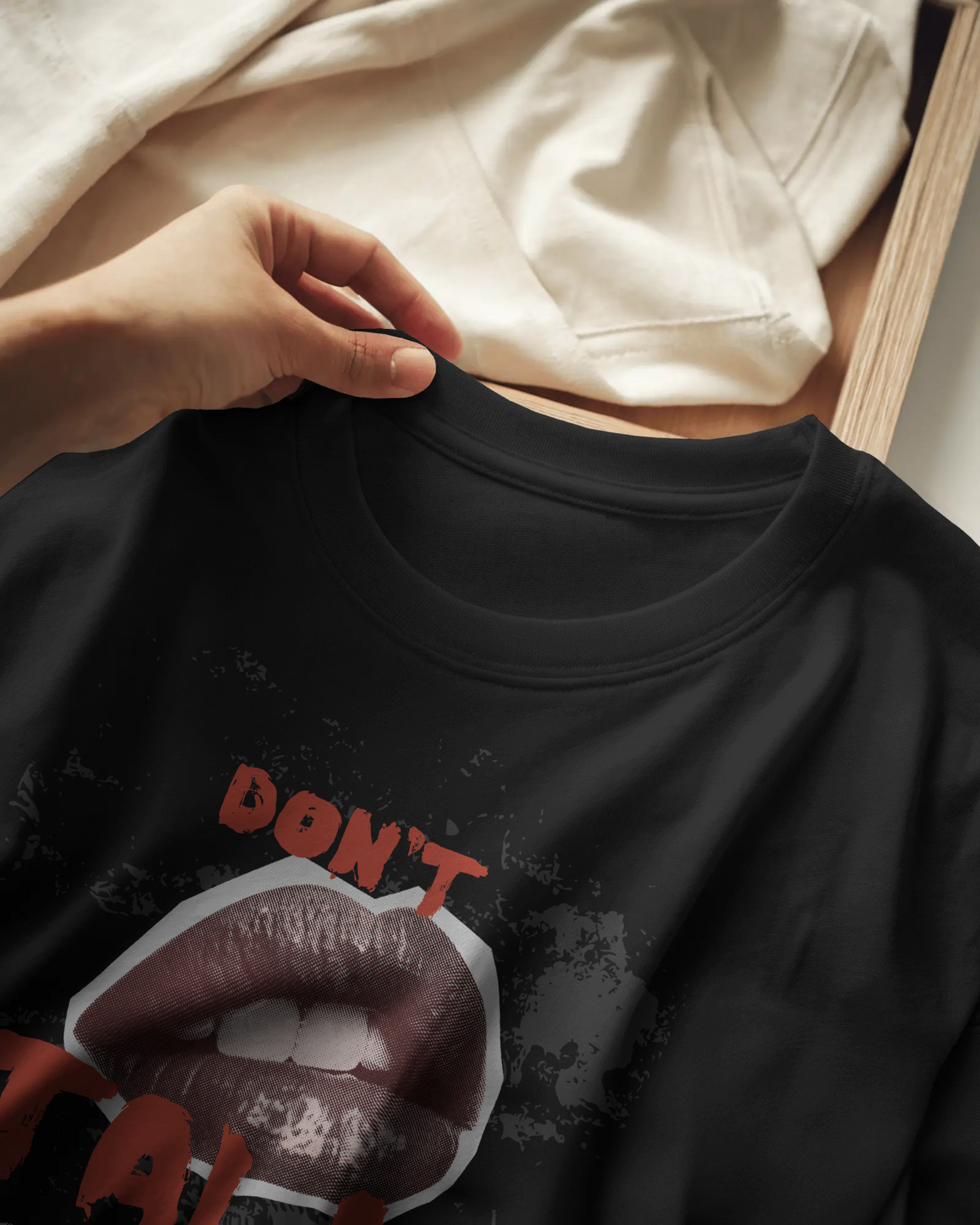 Evo Vogue “Forbidden Silence” Double-Sided Printed Oversized Tee – 100% Pure Imported Premium Cotton