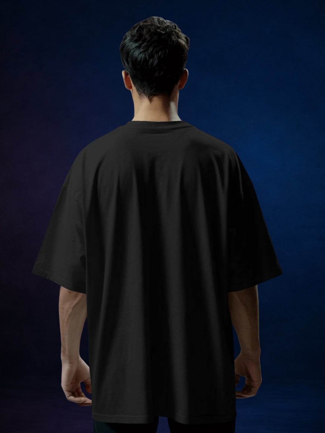 Classic Black Signature Oversized T-Shirt by Evo Vogue
