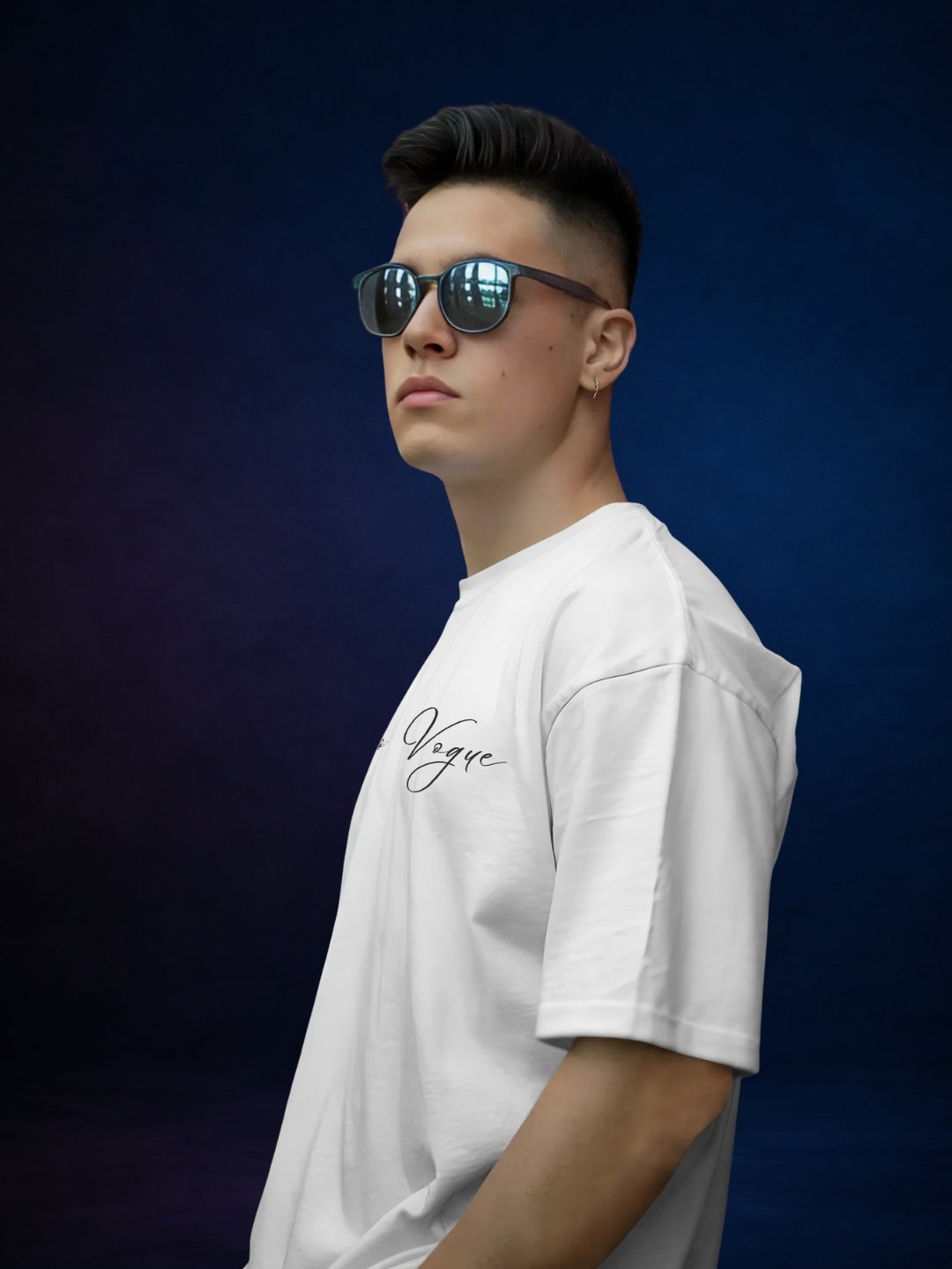 Premium White Signature Oversized T-Shirt by Evo Vogue
