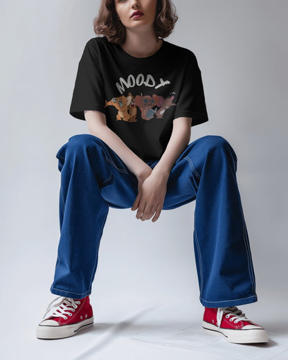 Express Your Mood: "Moody Jerry" Oversized T-Shirt