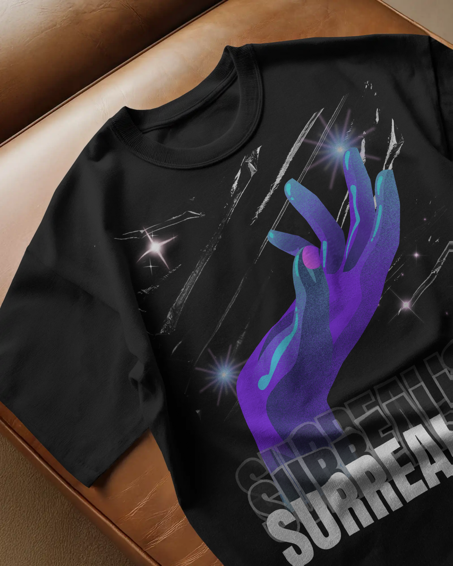 Surreal Touch – Oversized Double-Sided T-Shirt