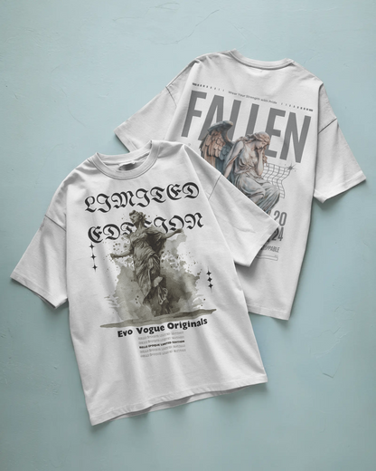 Evo Vogue “Belle Époque Muse” Double-Sided Printed Oversized Tee – Limited Edition | 100% Pure Imported Premium Cotton