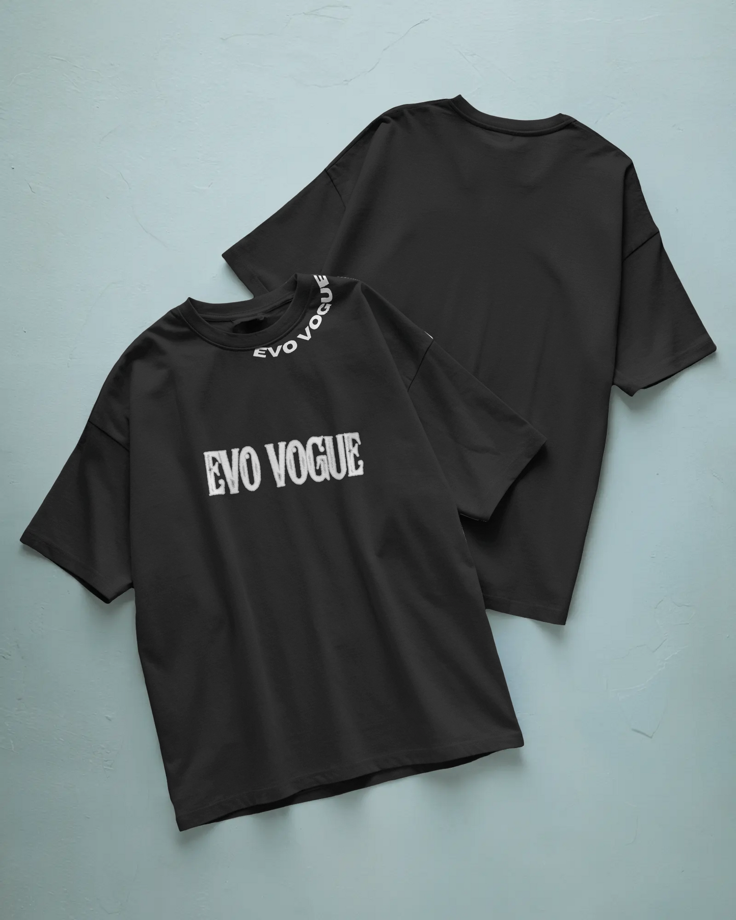 Classic Black Signature Oversized T-Shirt by Evo Vogue