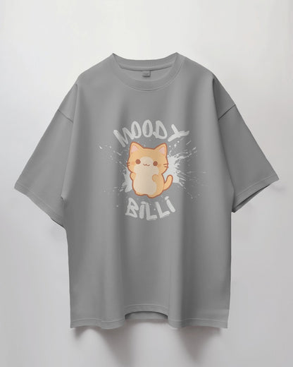 Purrfectly Moody: "Moody Billi" Oversized T-Shirt