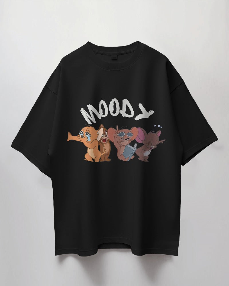 Express Your Mood: "Moody Jerry" Oversized T-Shirt