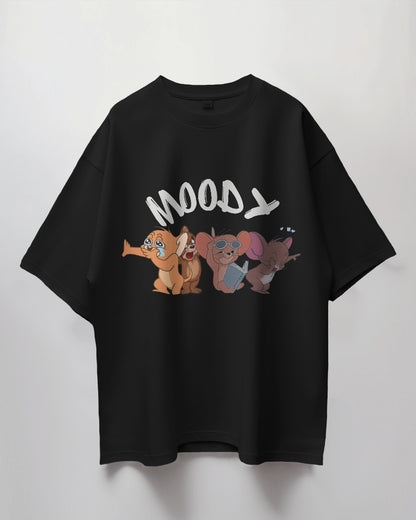 Express Your Mood: "Moody Jerry" Oversized T-Shirt