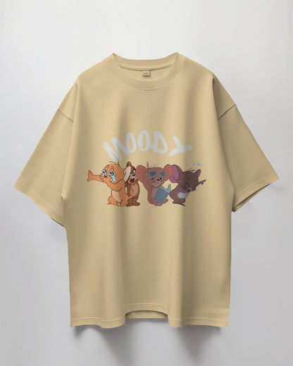 Express Your Mood: "Moody Jerry" Oversized T-Shirt