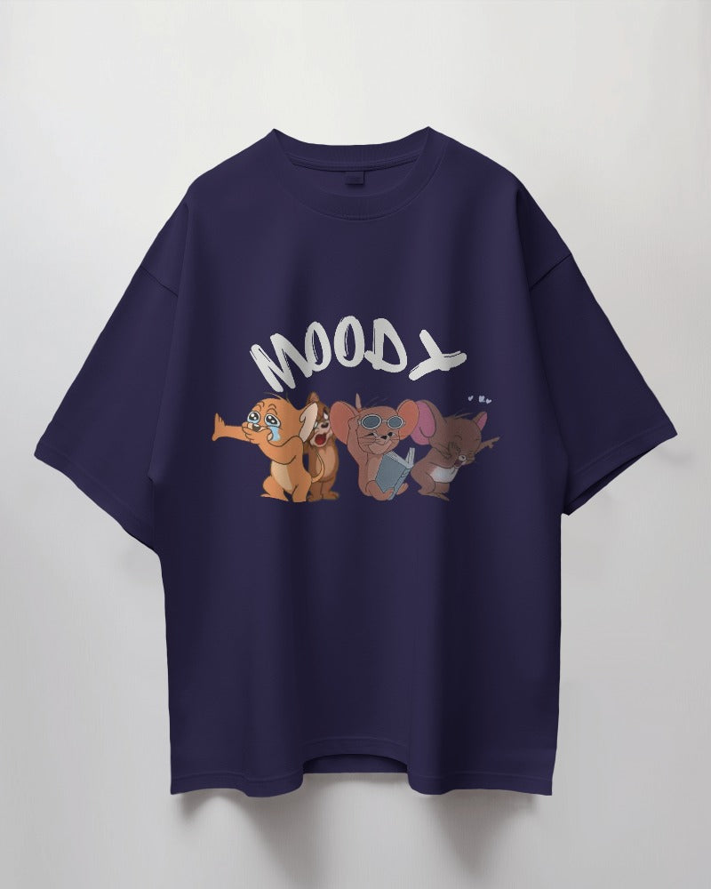 Express Your Mood: "Moody Jerry" Oversized T-Shirt