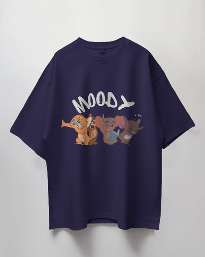 Express Your Mood: "Moody Jerry" Oversized T-Shirt