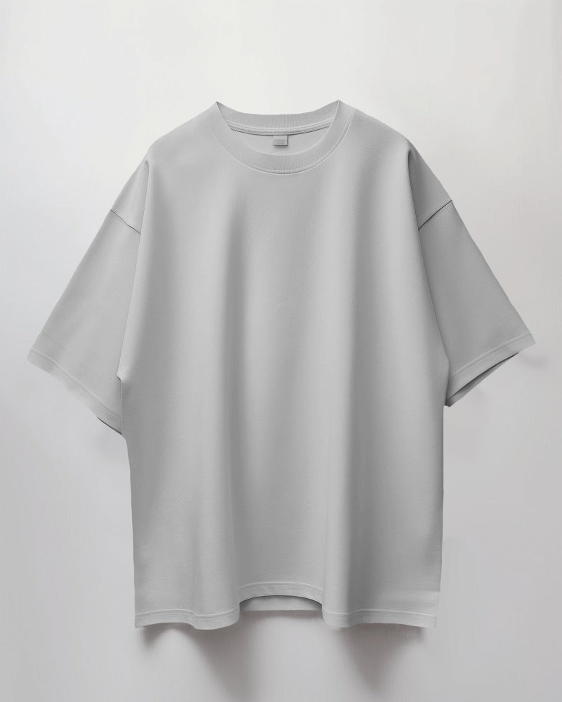 Evo Vogue Premium Oversized T-Shirt | Grey Melange | Effortless Urban Style