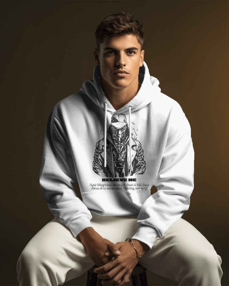 Evo Vogue "Believe Me" 450 GSM Heavyweight Hoodie – Street Style Attitude with Ultimate Comfort