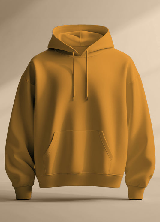 Vibrant & Cozy Oversized Mustard Yellow Hoodie - Winter's Brightest Essential