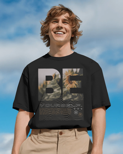 “Be Yourself” Sunflow Edition Oversized Tee