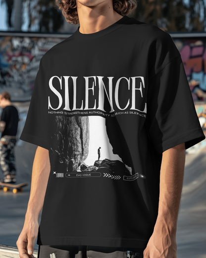 Silence – Oversized Minimalist T-Shirt