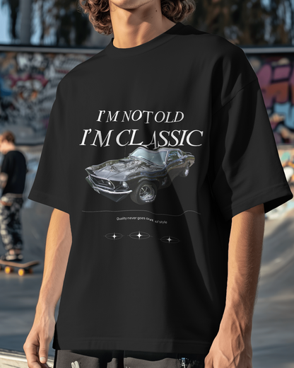 Timeless Ride: Classic Muscle Oversized T-Shirt