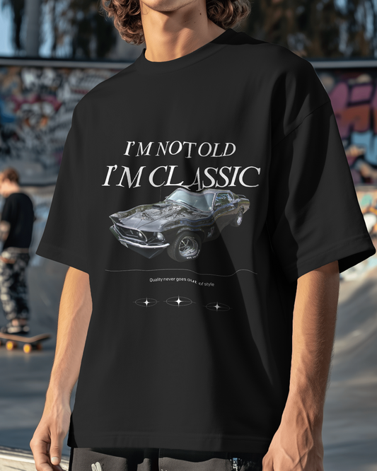 Timeless Ride: Classic Muscle Oversized T-Shirt