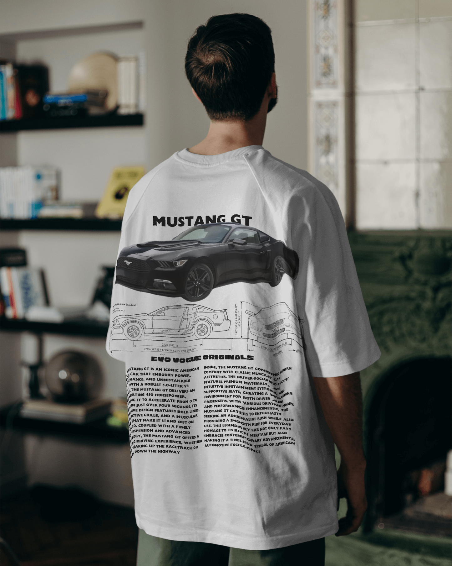 Mustang Majesty - Oversized Graphic Tee