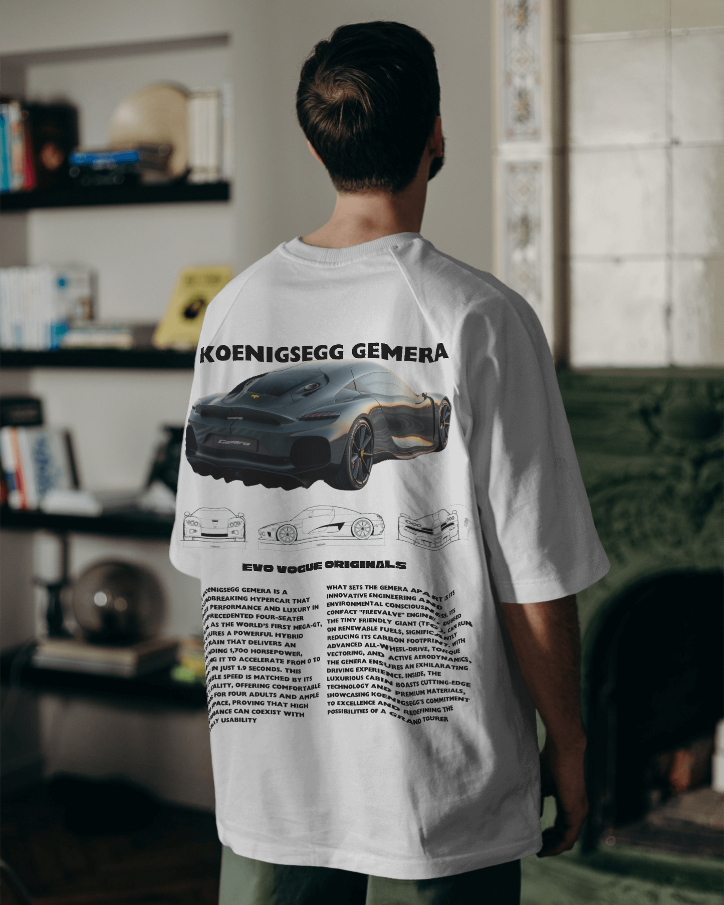 Gemera Grandeur - Oversized Graphic Tee