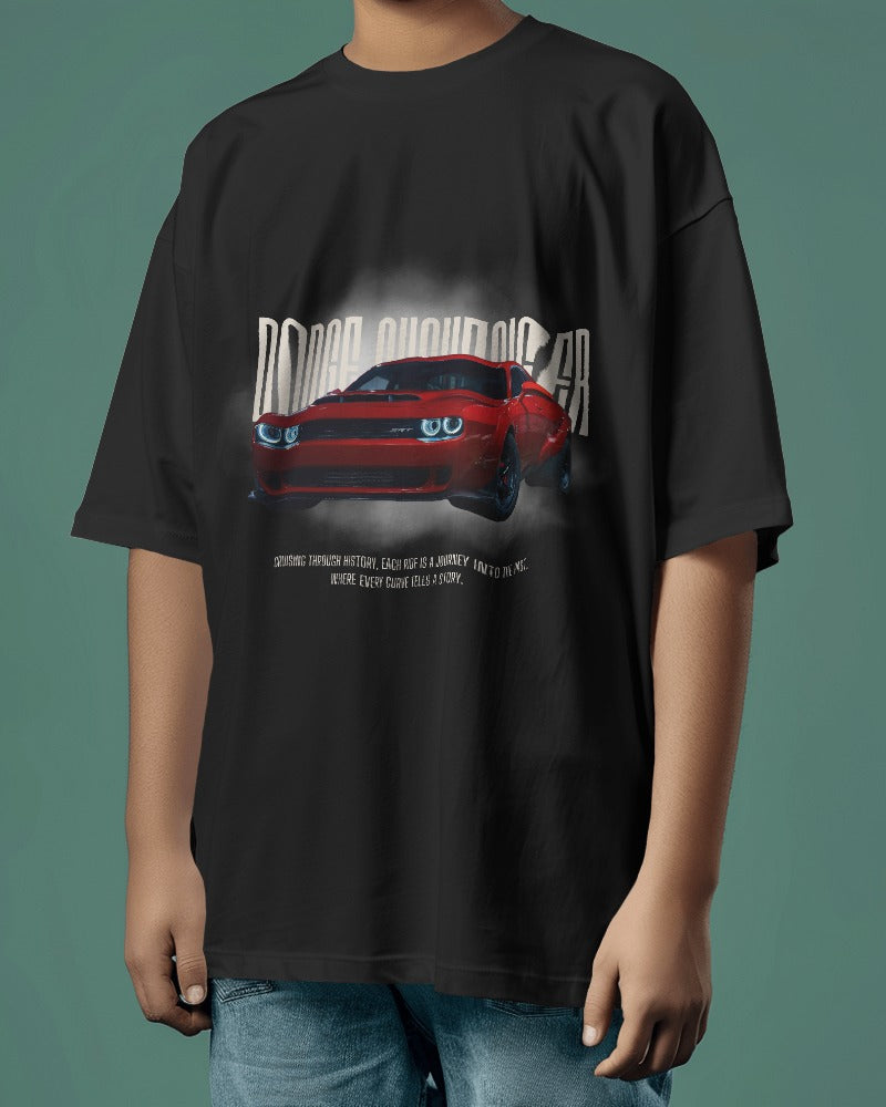 Cruise in Style: Dodge Challenger Oversized Tee