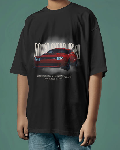 Cruise in Style: Dodge Challenger Oversized Tee