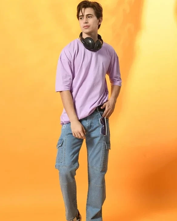 Evo Vogue Premium Oversized T-Shirt | Baby Pink | Soft and Stylish