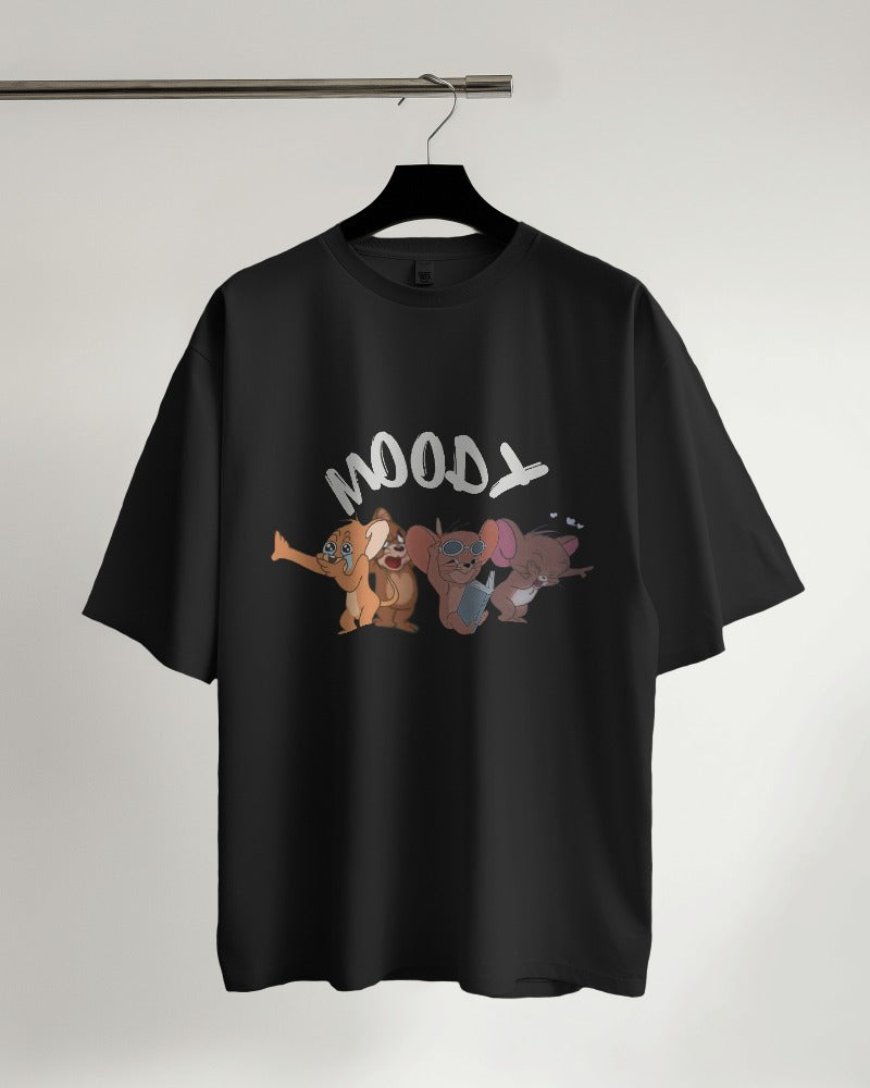 Express Your Mood: "Moody Jerry" Oversized T-Shirt