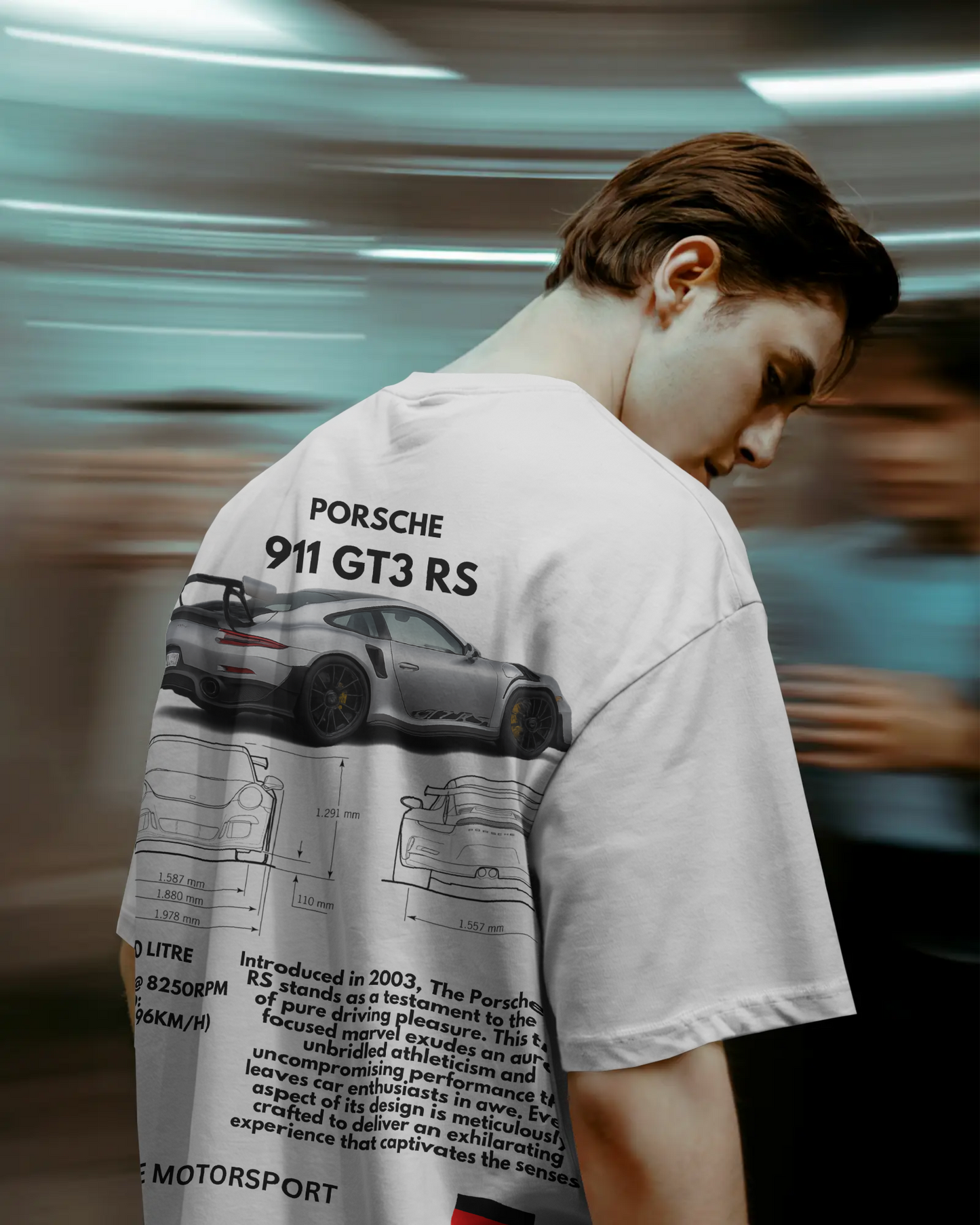 "Porsche 911 GT3 RS" Oversized T-Shirt