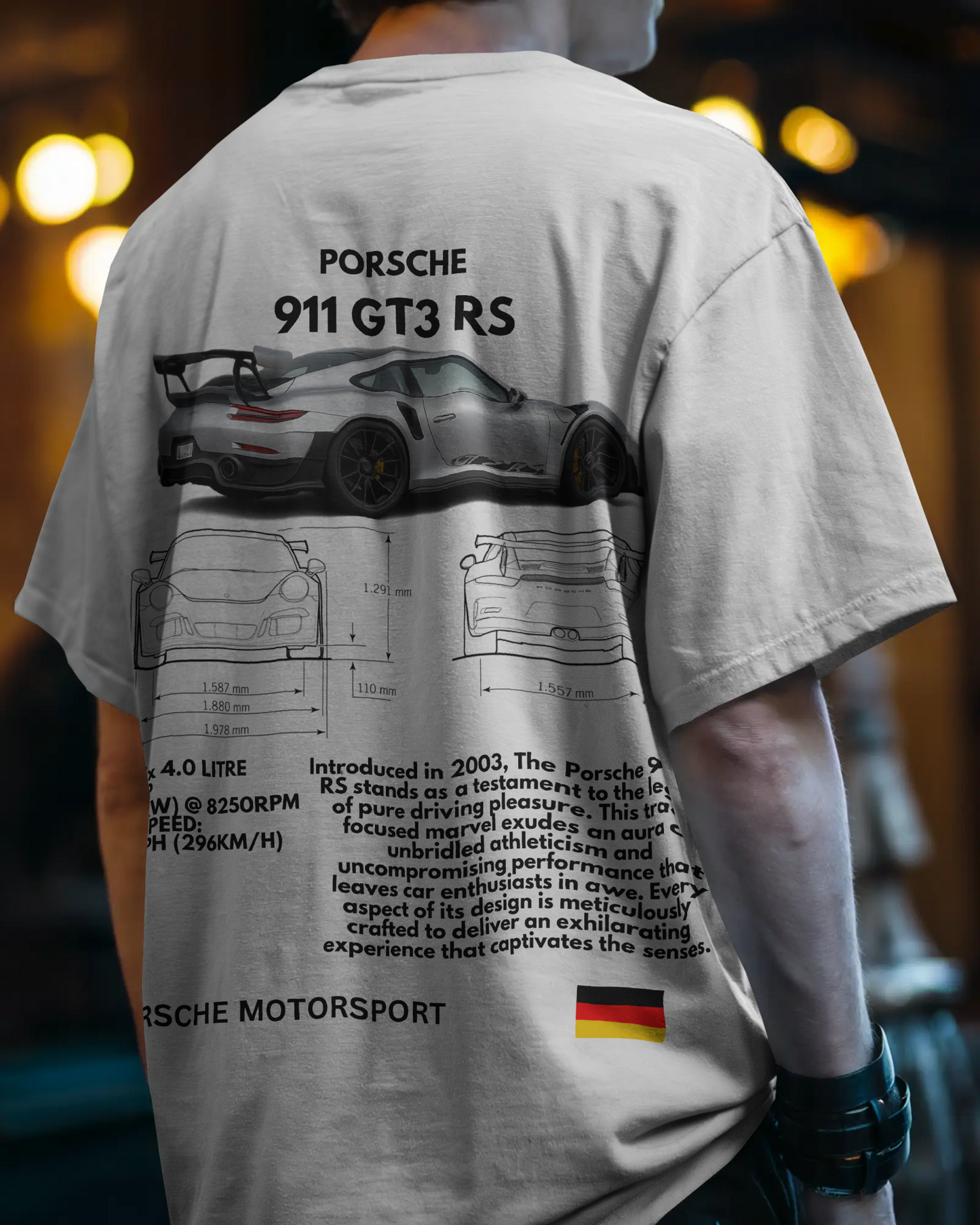 "Porsche 911 GT3 RS" Oversized T-Shirt