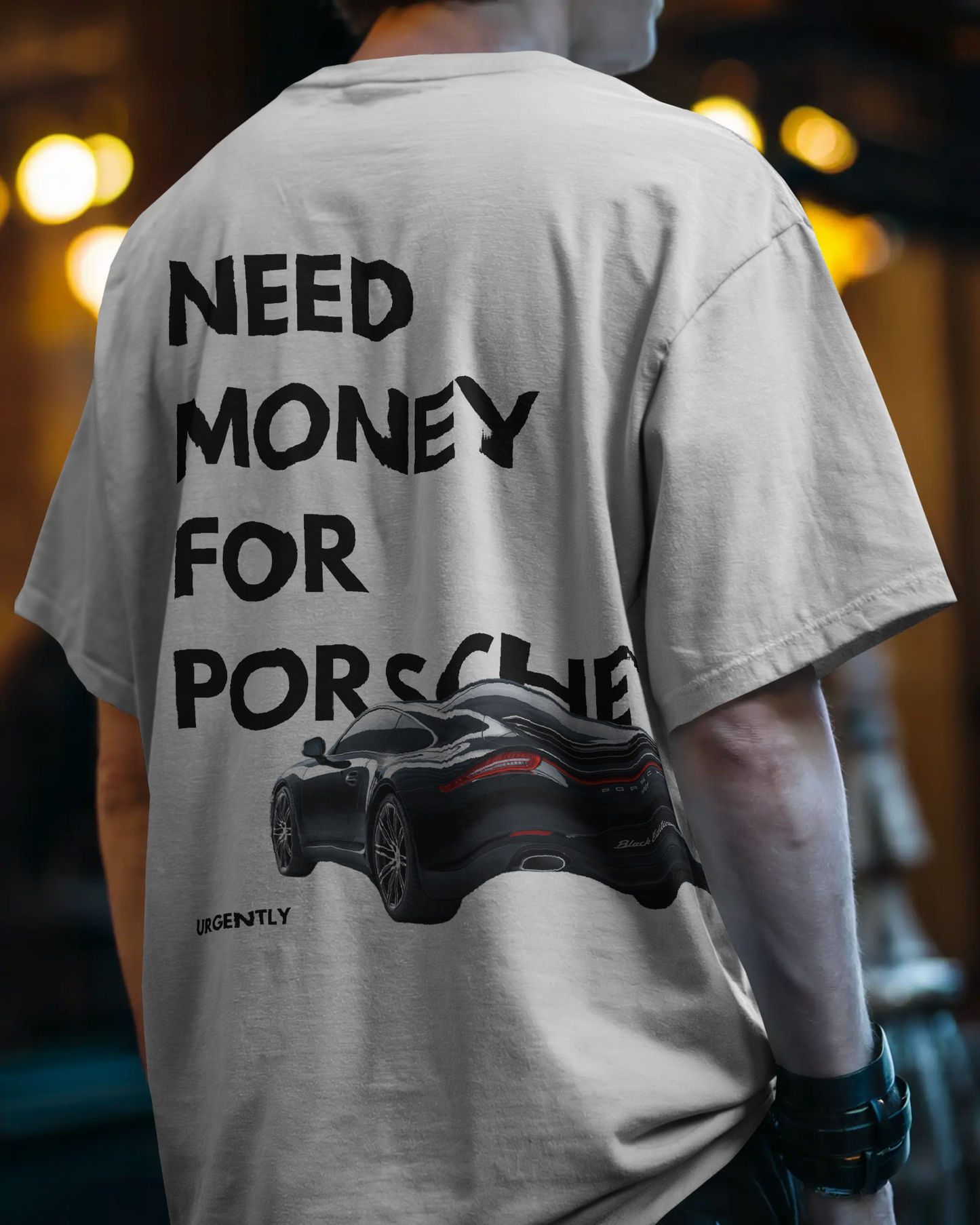 "Need Money for Porsche" Oversized T-Shirt