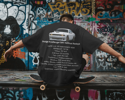 Dodge Challenger: Unleash the Beast Oversized T-Shirt