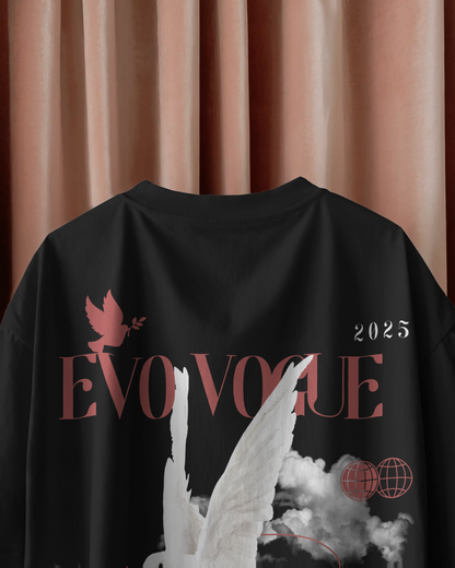Evo Vogue “Soaring Freedom” Double-Sided Printed Oversized Tee – 100% Pure Imported Premium Cotton