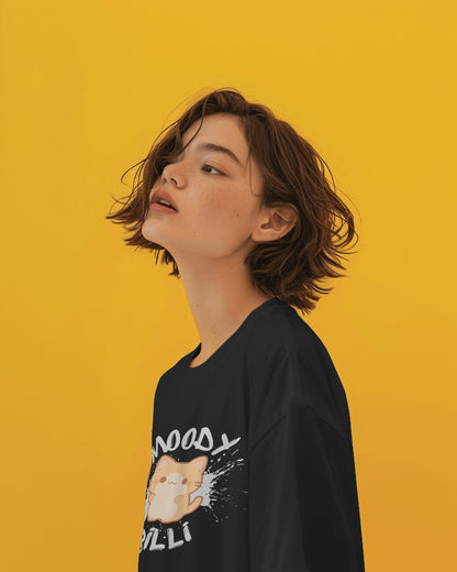 Purrfectly Moody: "Moody Billi" Oversized T-Shirt