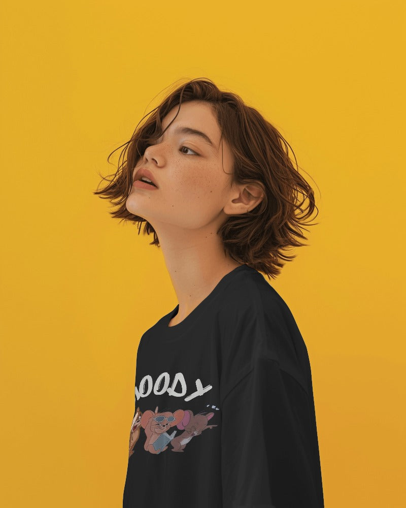 Express Your Mood: "Moody Jerry" Oversized T-Shirt